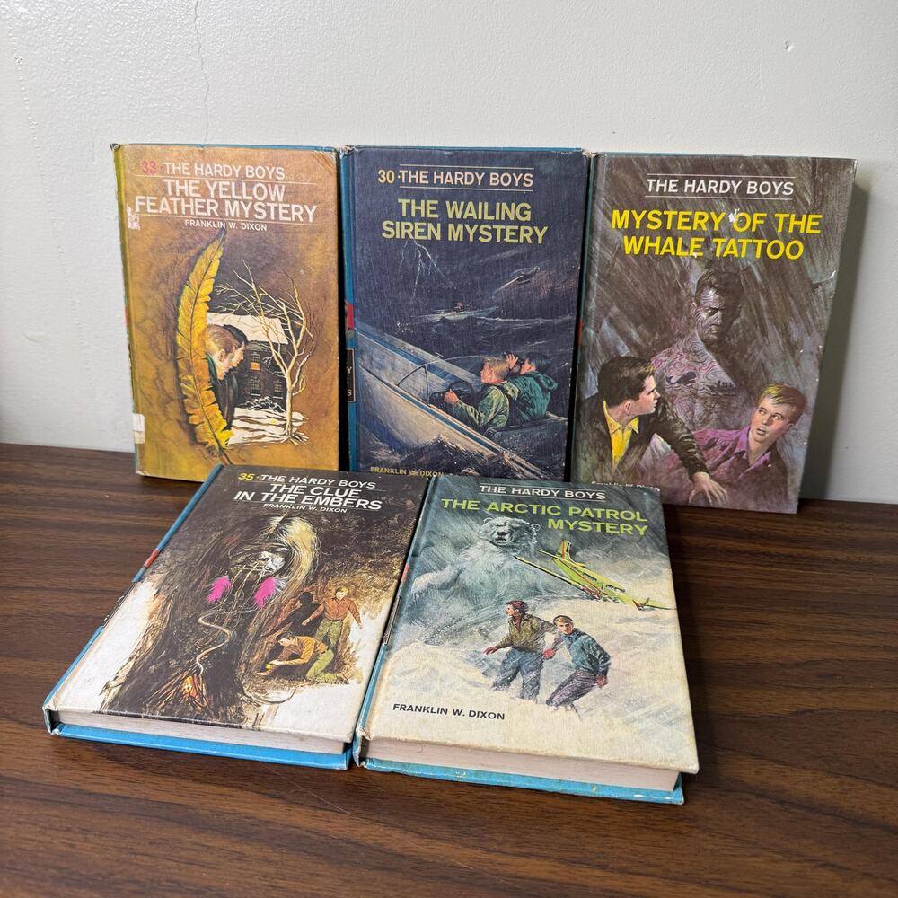 Vintage Hardy Boys Mystery Stories Book Lot